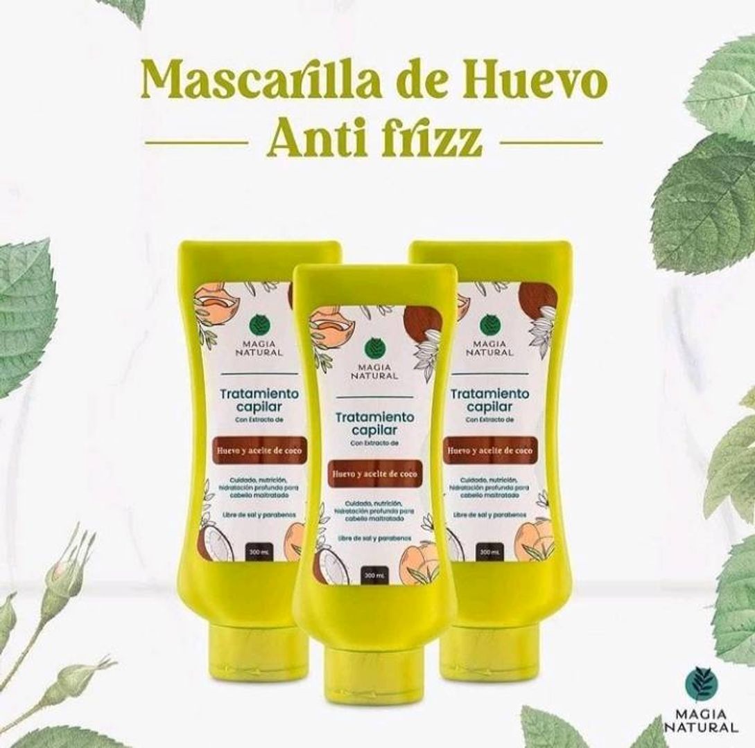 TRATAMIENTO CAPILAR CON HUEVO Y ACEITE DE COCO