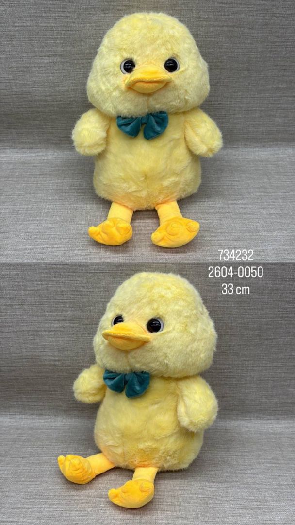 PATO CON MOÑO VERDE  DE 33 CM 