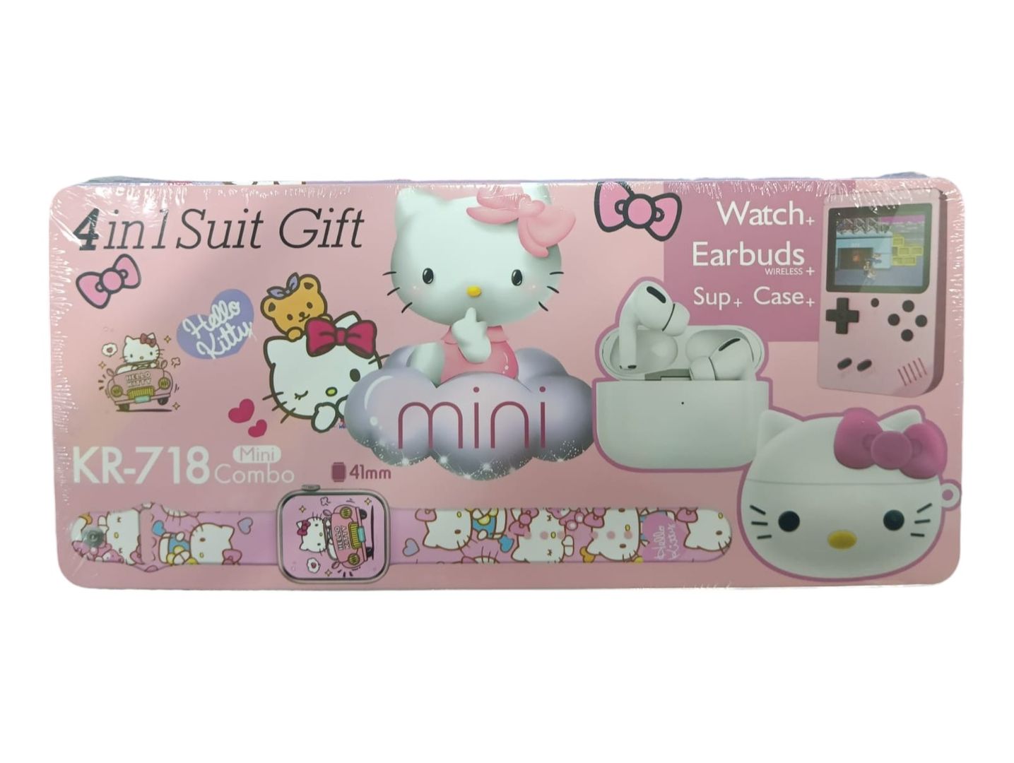 COMBO 4 EN 1 RELOJ + AUDIFONOS PRO 2 + ESTUCHE + CONSOLA SUP RETRO