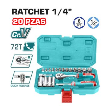 Imagen del producto RATCHET ¼” 20 PIEZAS