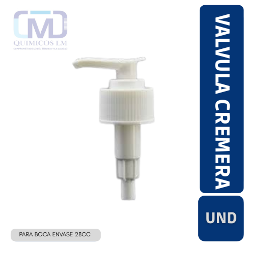 VALVULA CREMERA PARA 250/500/1000/BOCA28CC