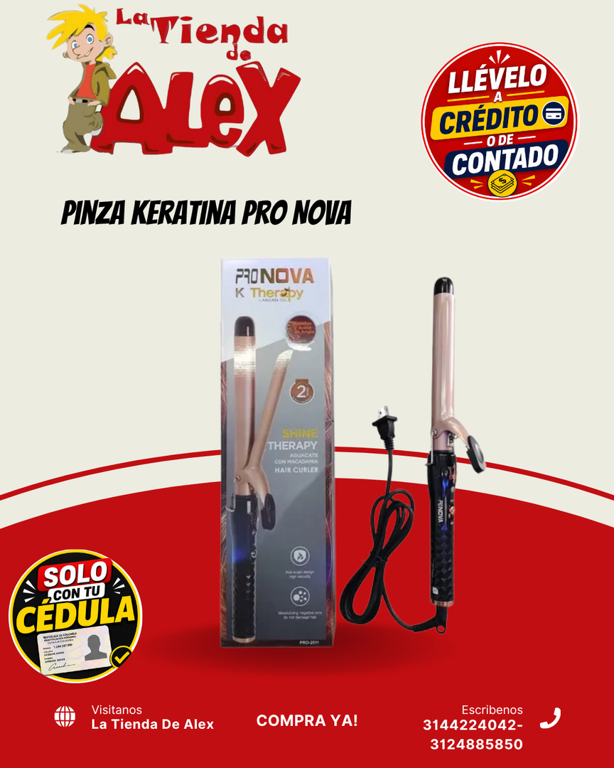Pinza Keratina Pro Nova