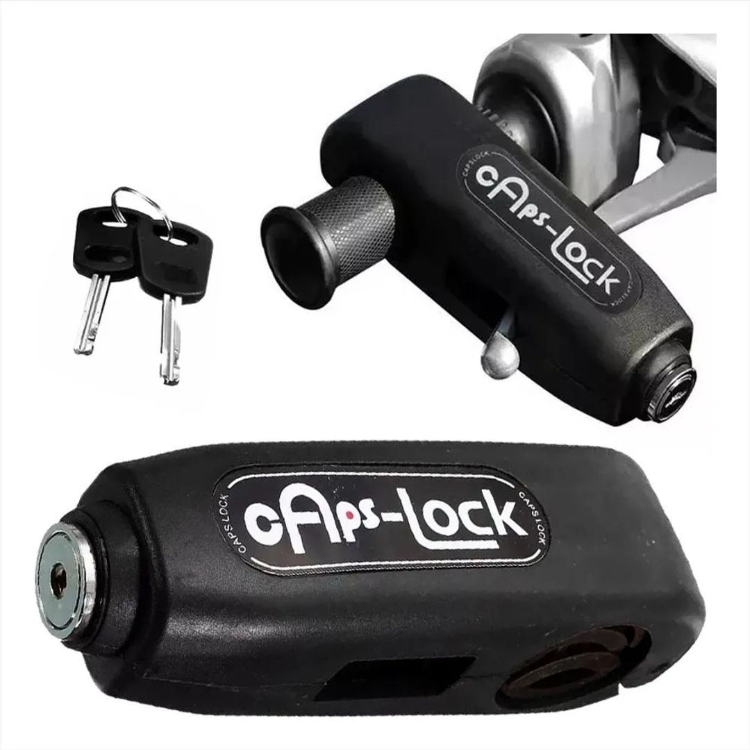 CANDADO MANILLAR DE FRENO PARA MOTO CAPS LOCK
