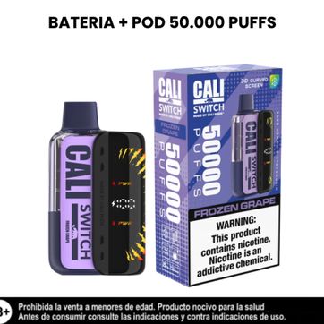 Imagen del producto Cali Kit Frozen Grape Switch 50.000 Puffs Bateria + Pod