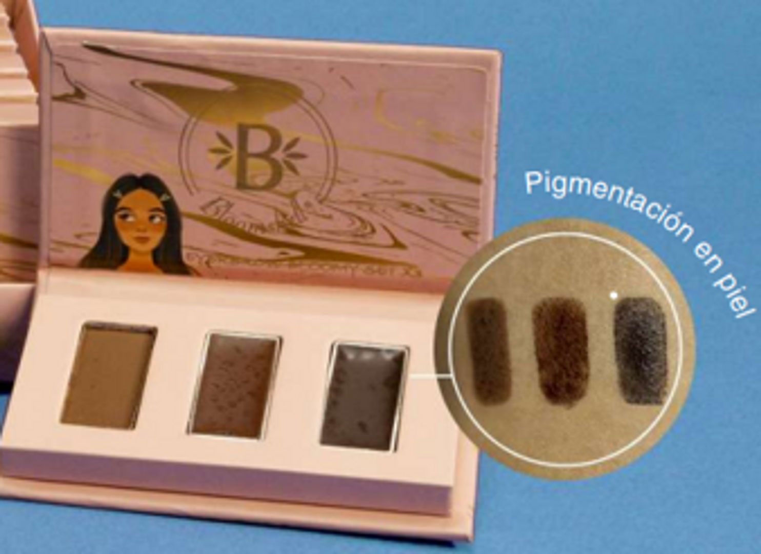 EYEBROWM BLOOMY SET X 3 DARK BROWM