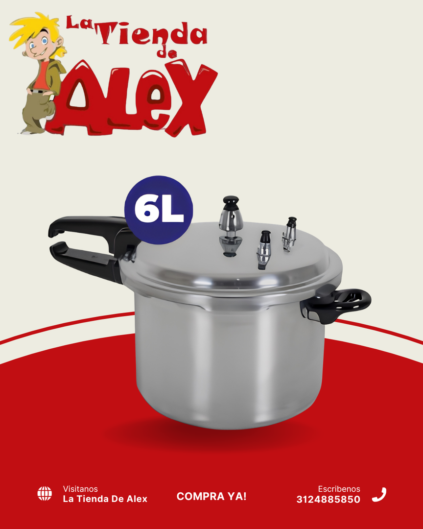 OLLA PRESIÓN DE  6 LITROS