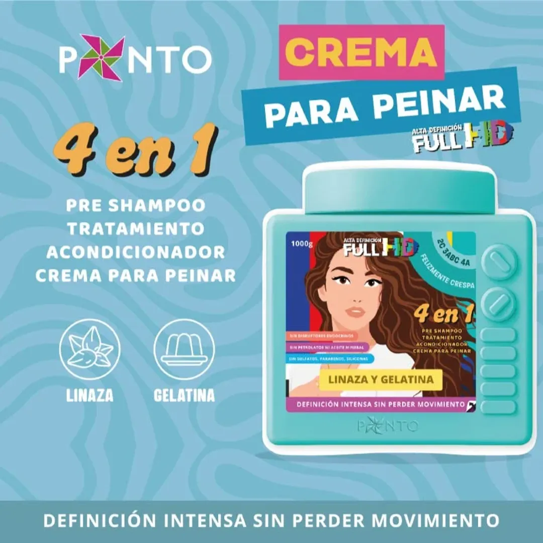 Crema para peinar felizmente crespa 