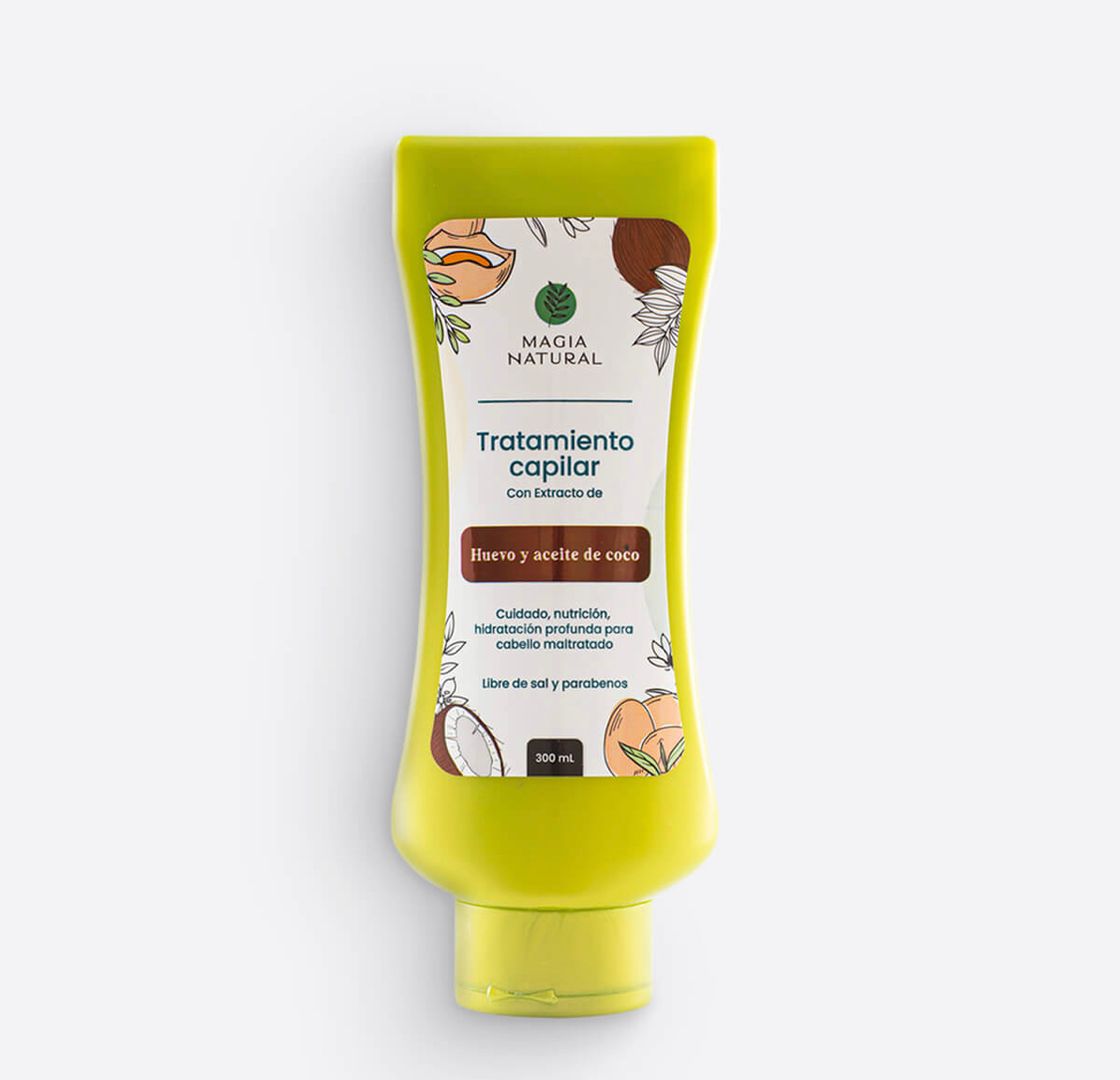 TRATAMIENTO CAPILAR HUEVO 300ML MAGIA NATURAL