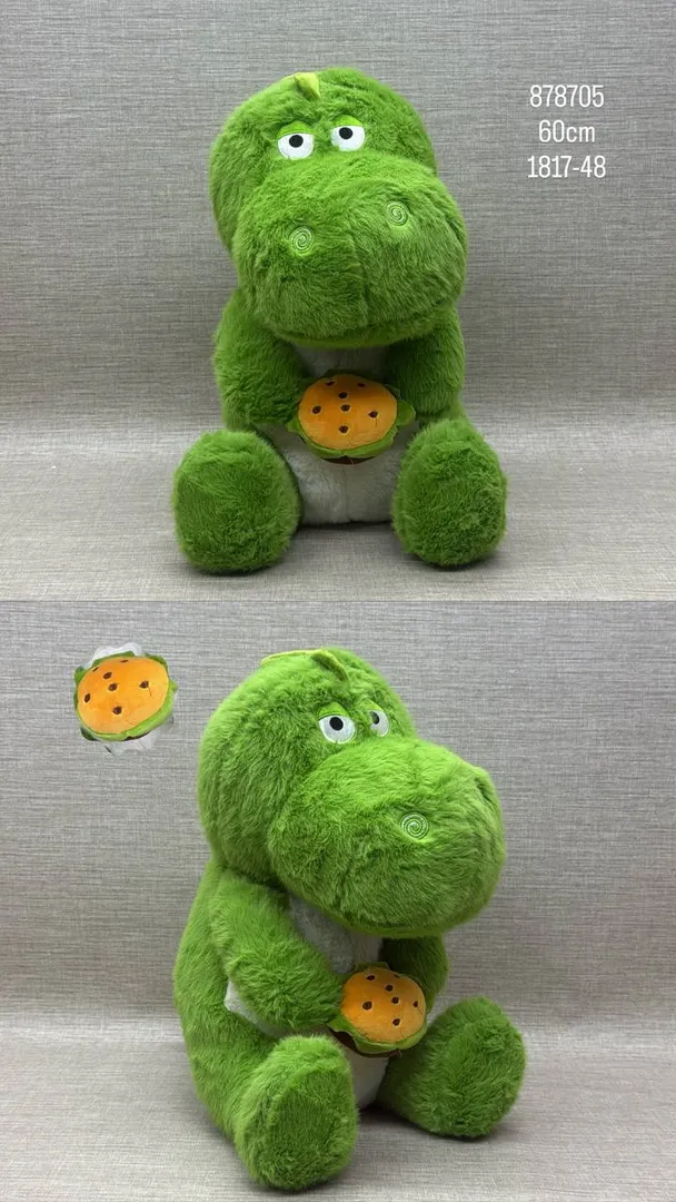DINOSAURIO CON HAMBURGUESA 60 CM