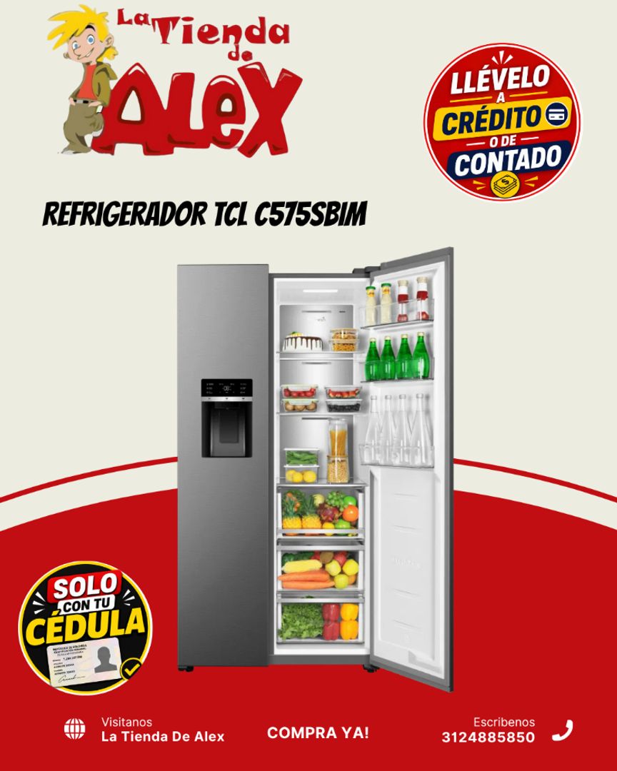 Refrigerador TCL C575SBIM