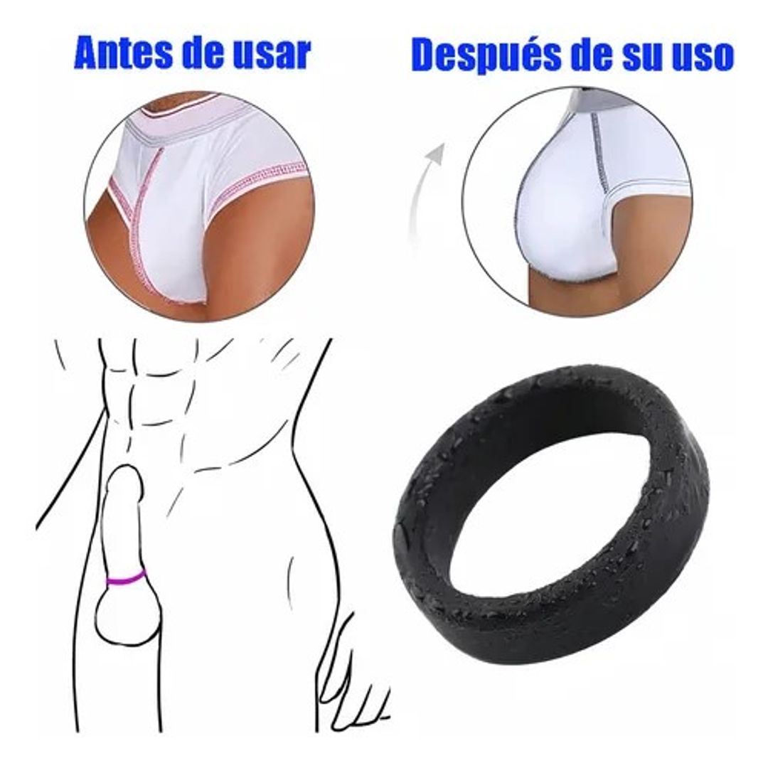 ANILLO PLANO ELÁSTICO PARA EL PENE