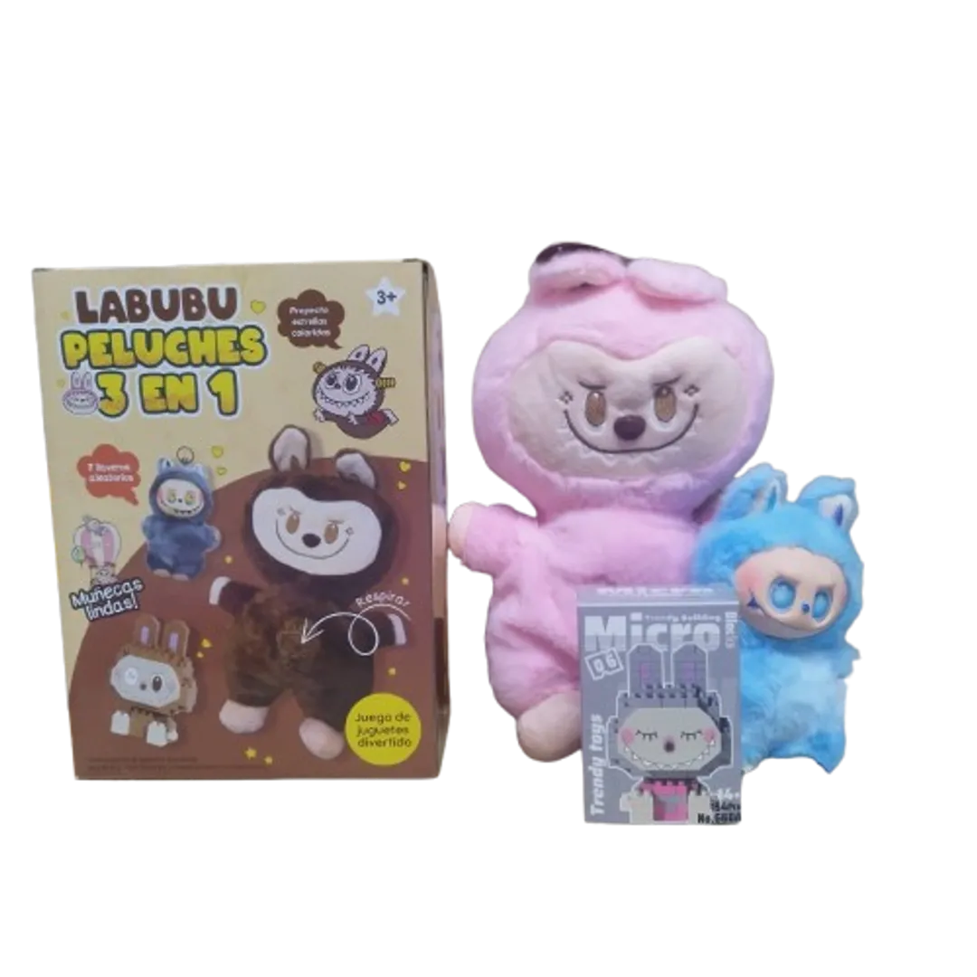COMBO 3 EN 1 LABUBU RESPIRA - LEGO - LLAVERO