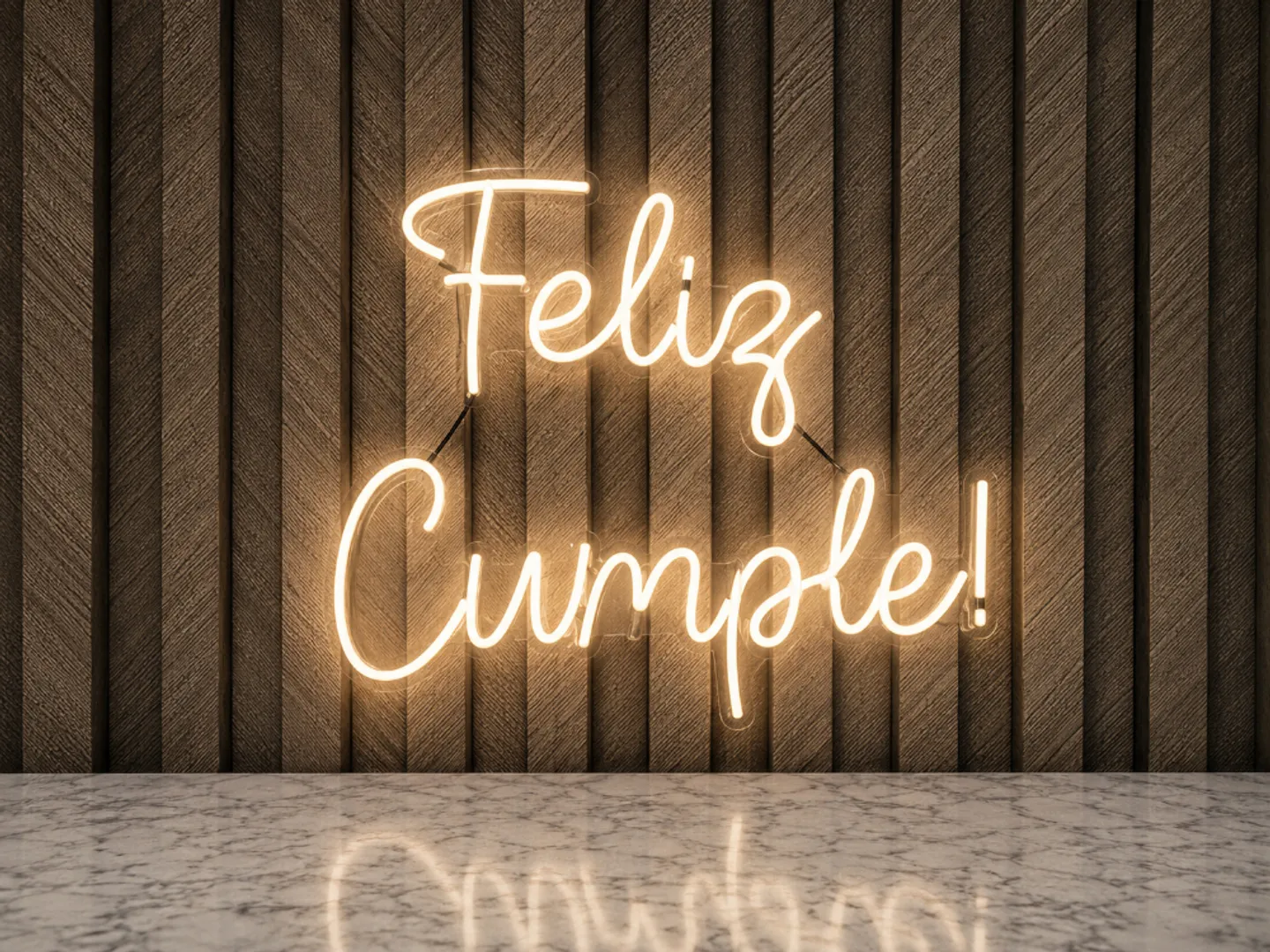 LETRERO FELIZ CUMPLE 58x30 CM IMPORTADO