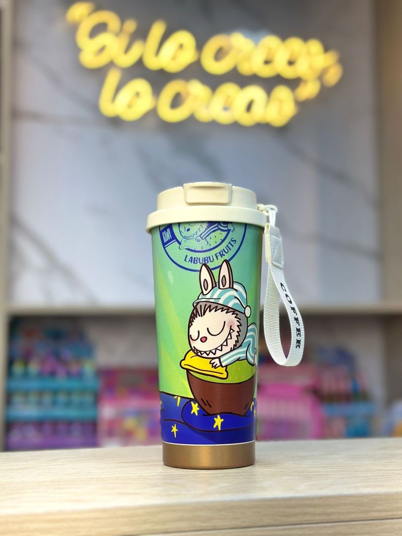 VASO TÉRMICO CAPIBARA Y LABUBU