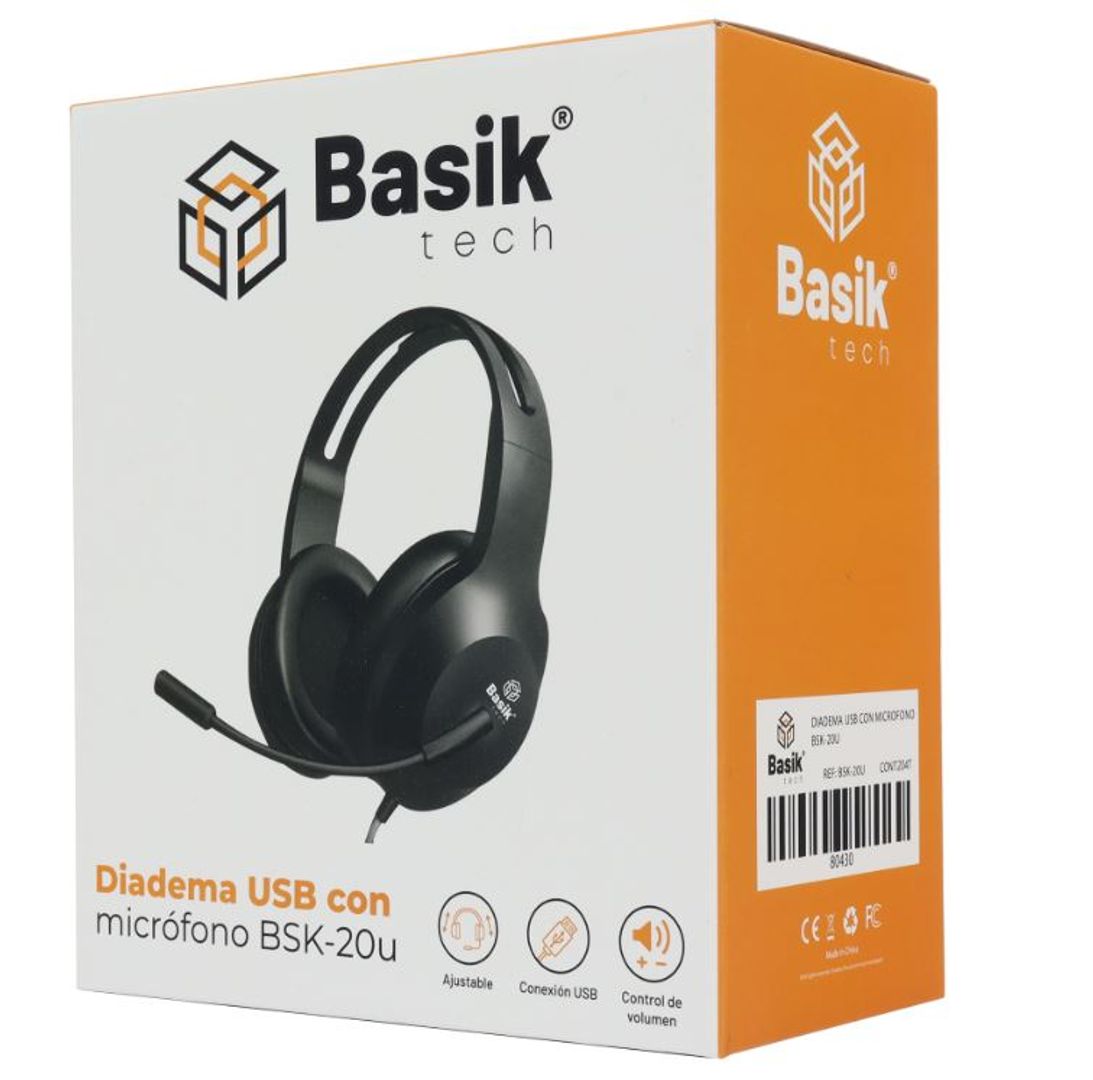 Diadema USB Basik BSK-20U