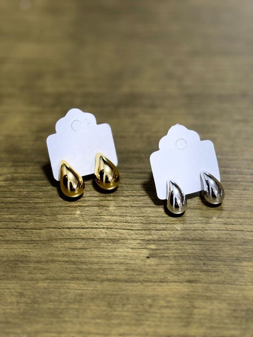 ARETES DE GOTA EN RODIO