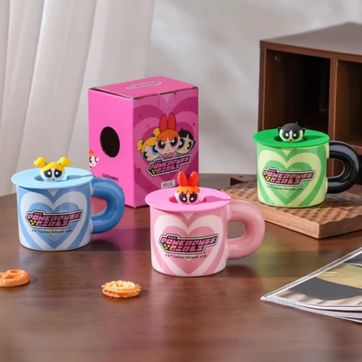 Mug chicas súper poderosas tapa silicona  - imagen 1