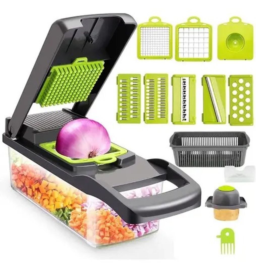 PICADOR RALLADOR MANUAL CON RECIPIENTE
