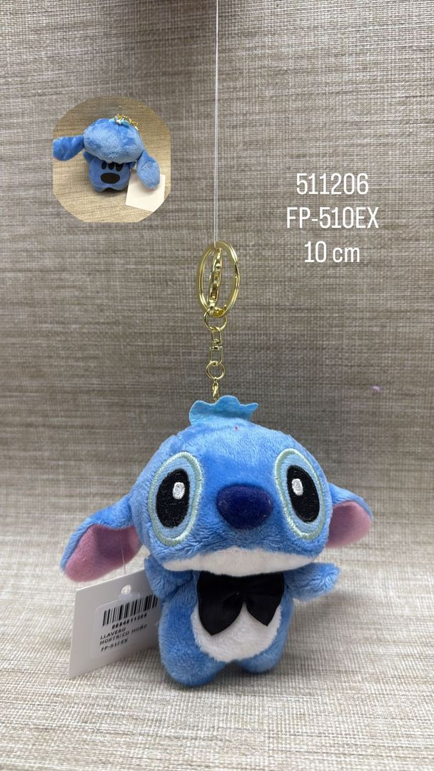 LLAVERO STITCH CORBATÍN 10 CM