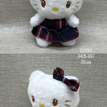 Imagen del producto COLECCIÓN SANRIO CON VESTIDO A CUADROS (HELLO KITTY) 20 CM