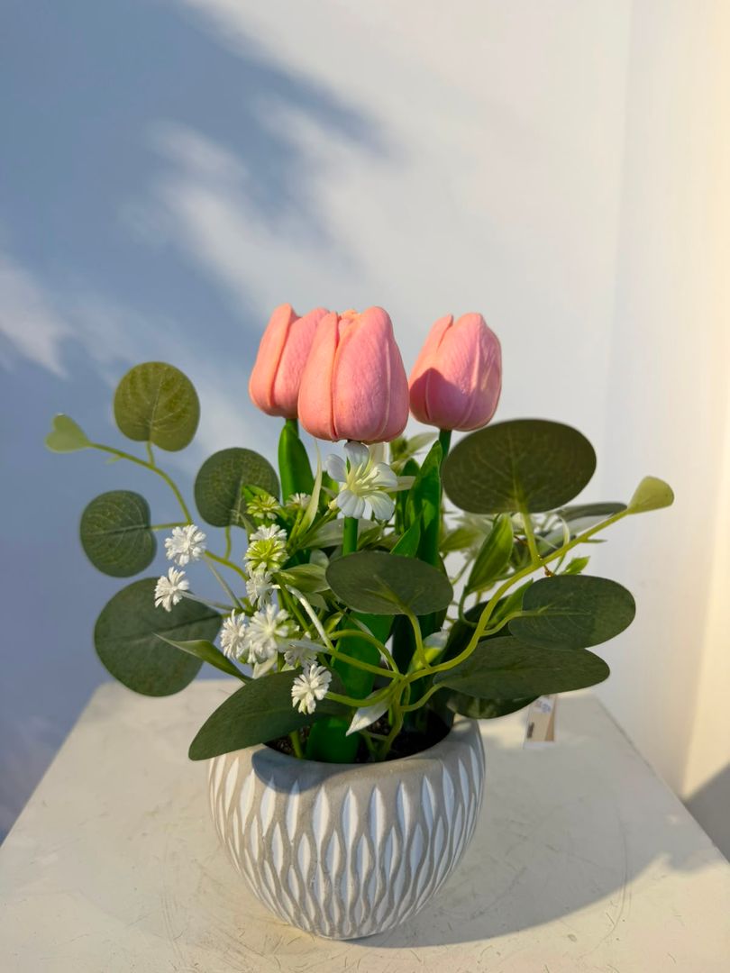 BONSAI DE TULIPANES ROSADOS