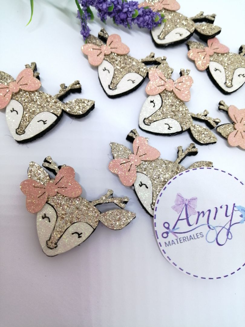 Aplique de glitter Reno