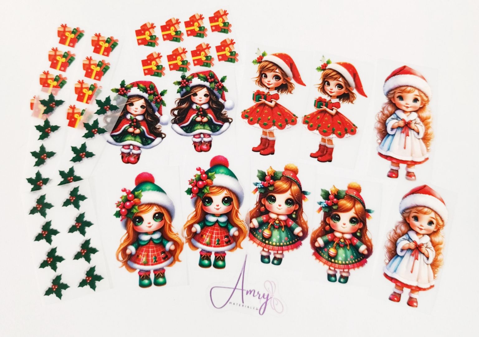 Muñecas 14 Unid. Navidad 