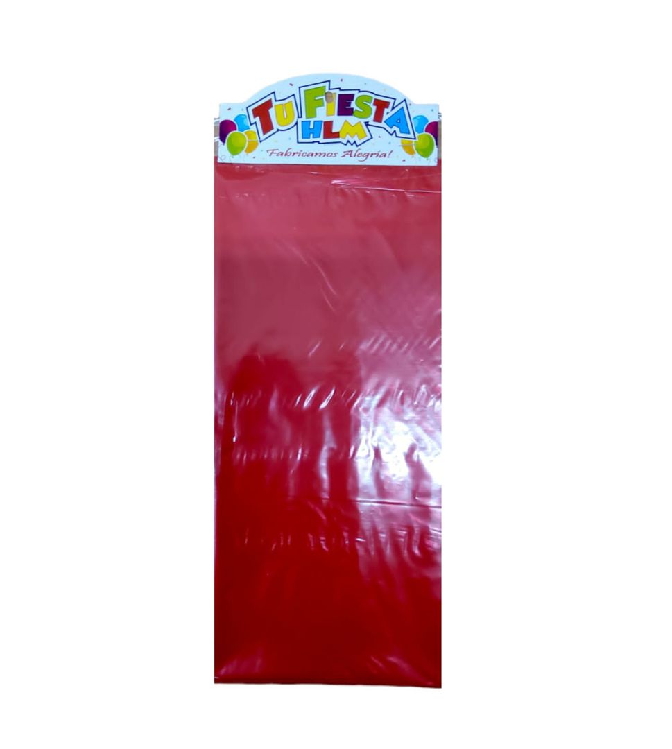 Mantel plastico rojo 