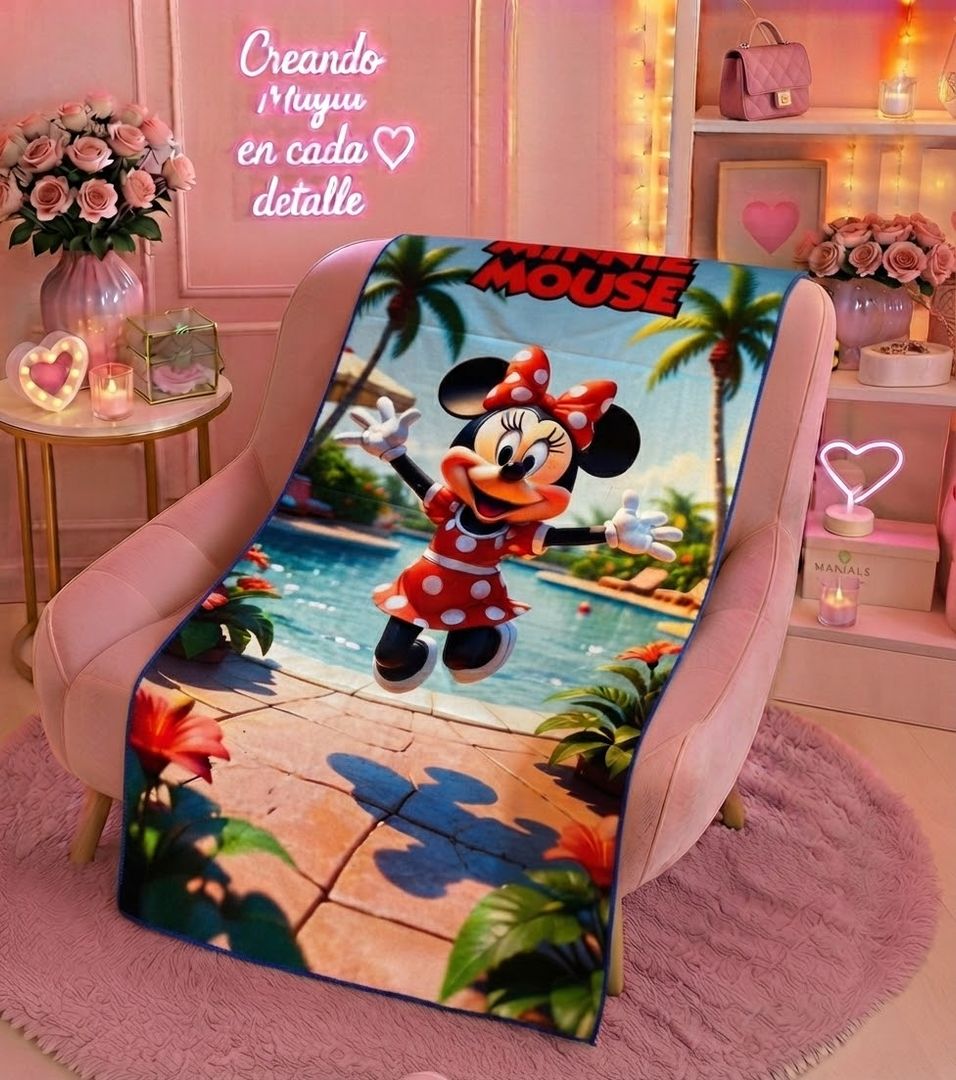 Toallas grandes Mickey y Minnie 