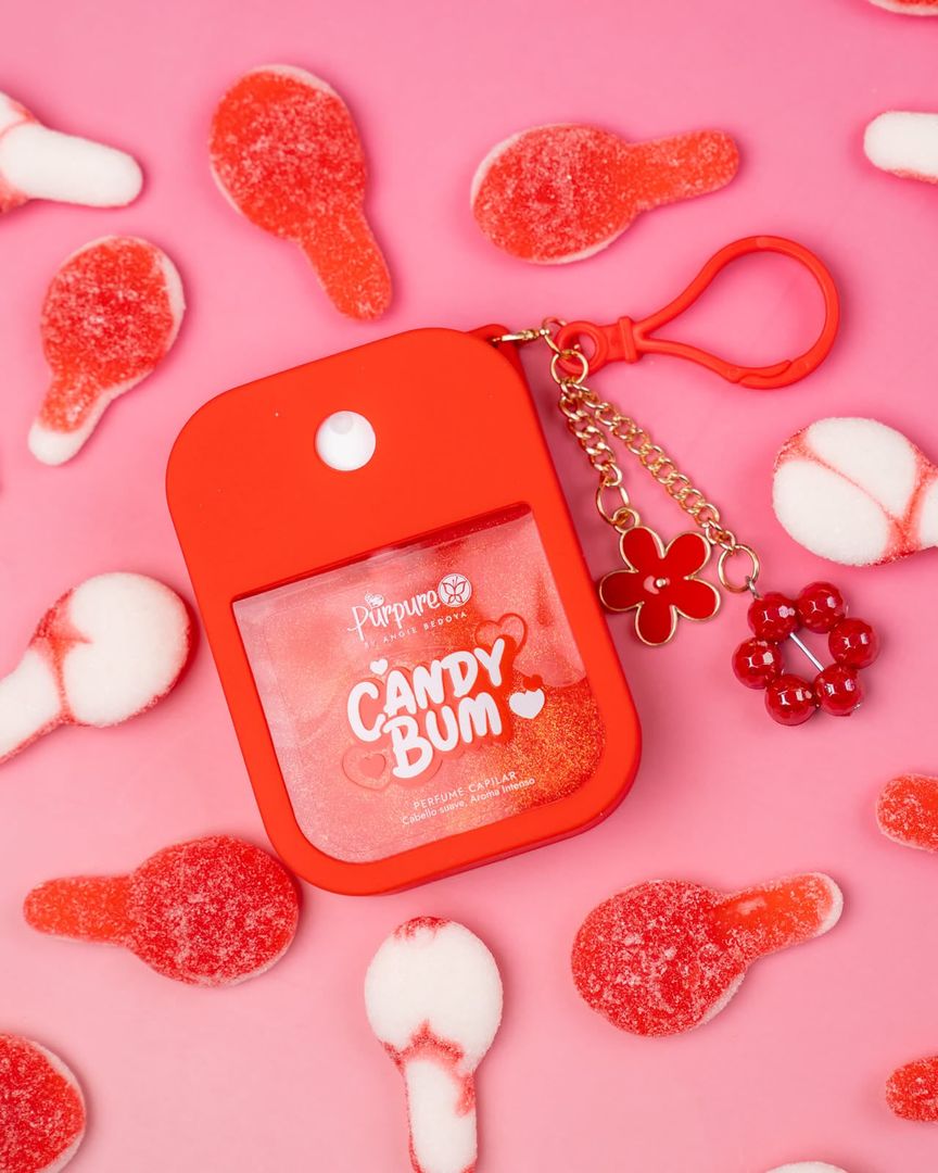 PERFUME CAPILAR LLAVERO CANDY BUM PURPURE