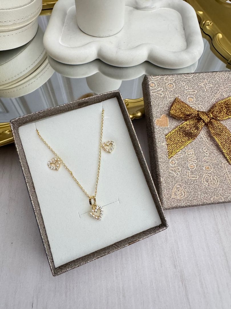 Set regalo rodio corazones 