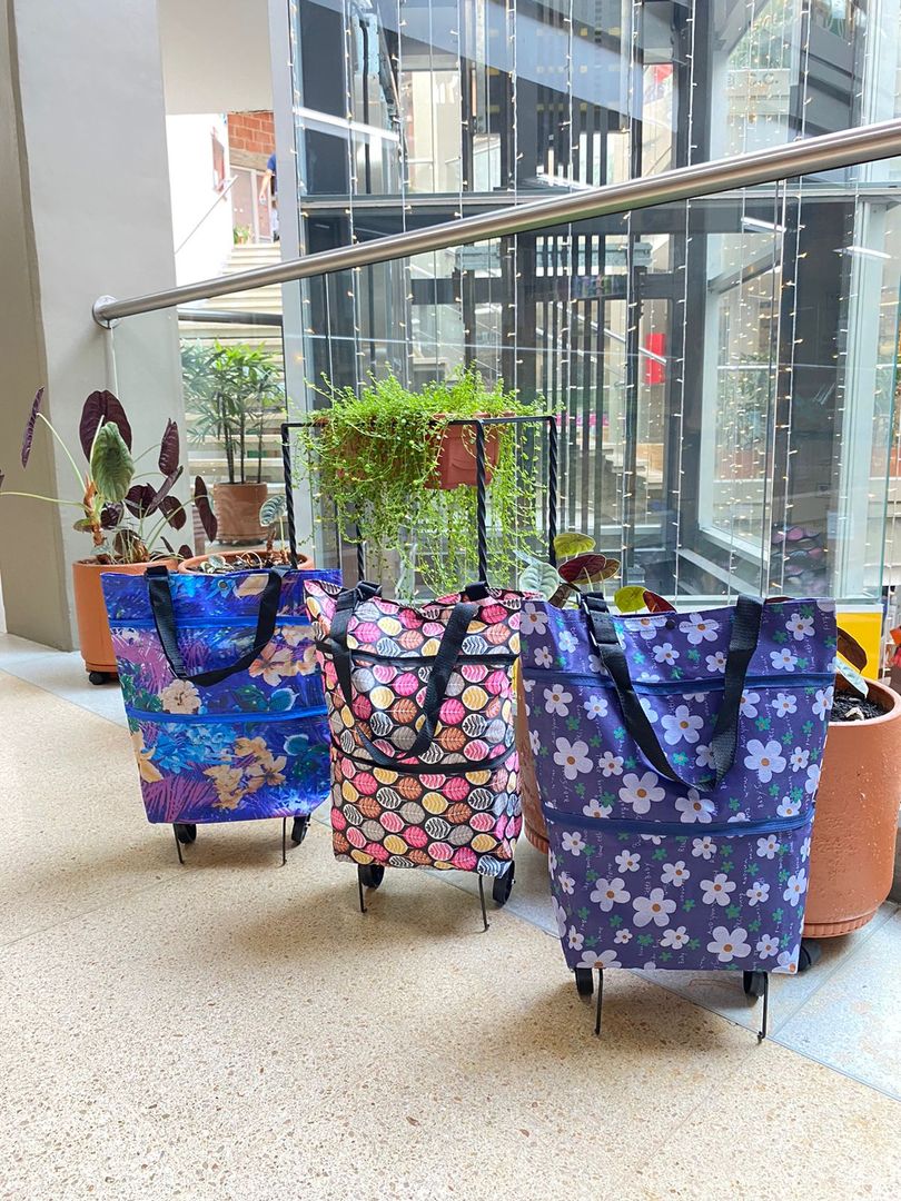 Bolsa con ruedas plegable