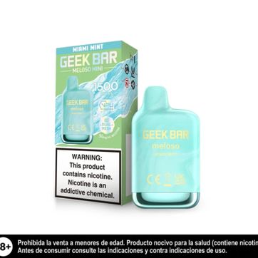 Imagen del producto Geek Bar Miami Mint 1500 Puffs Meloso Mini
