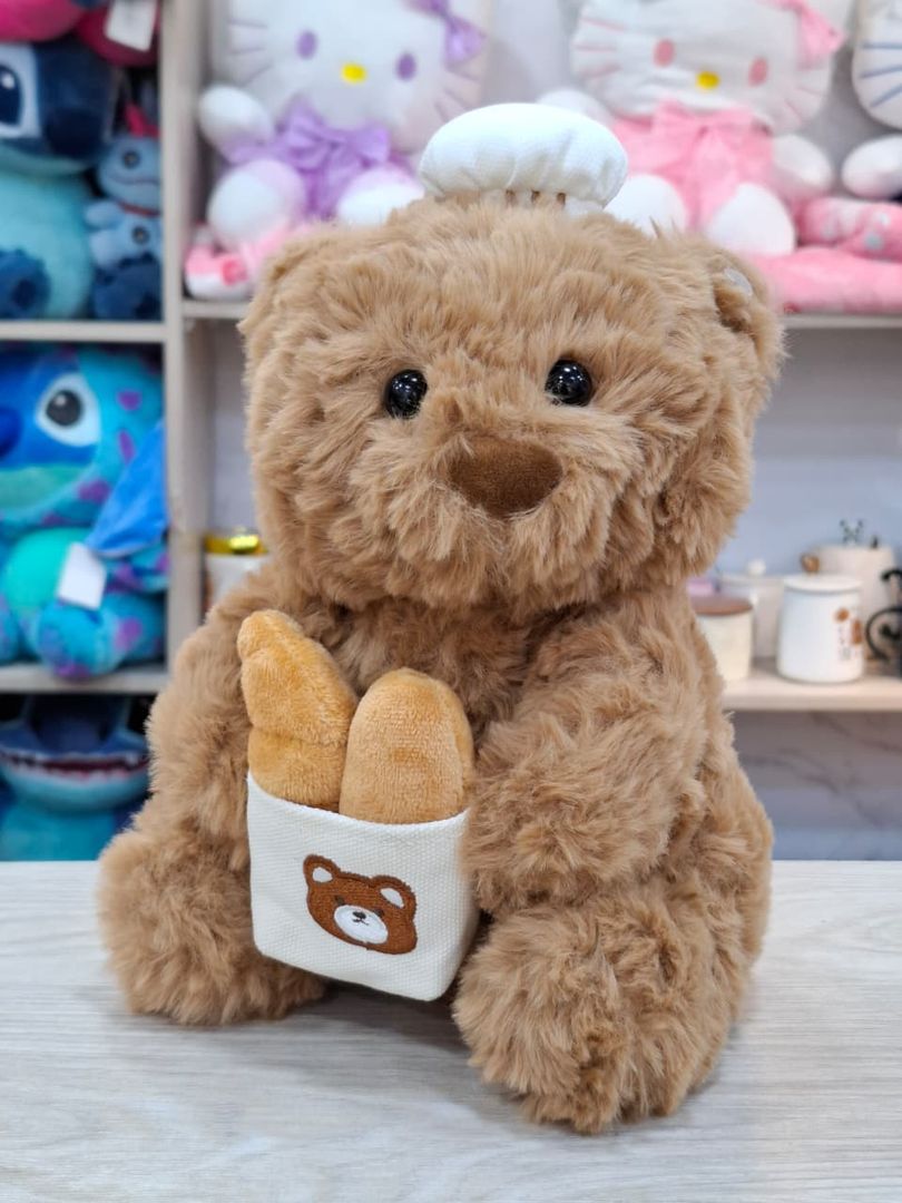 PELUCHE OSO COCINERO  23CM