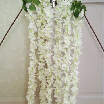 Flores wisterias 5 ramas 100CM LARGO - imagen 1