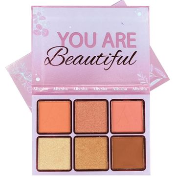 Imagen del producto PALETA ILUMINADOR, CONTORNO, RUBOR ALISSHA BEAUTY
