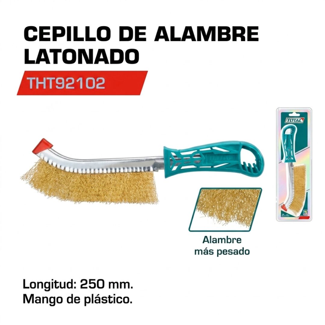 CEPILLO ALAMBRE BRONCE ANTICHISPA 25CM