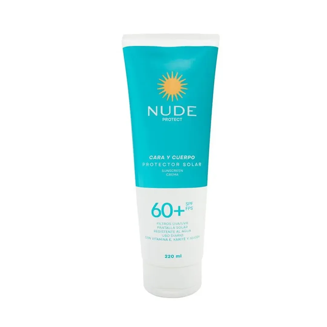 PROTECTOR SOLAR CARA Y CUERPO SPF 60 22O ML NUDE