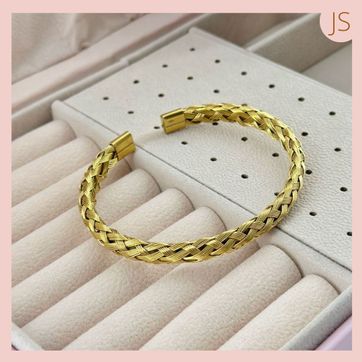 Imagen del producto Brazalete Tejida Acero Inoxidable 