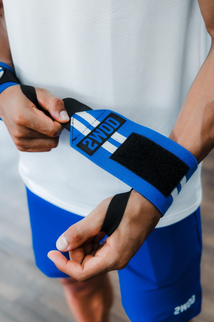 MUÑEQUERAS ELÁSTICAS PRO AZULES