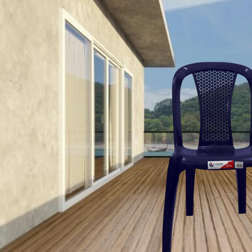 Imagen del producto SILLA CRYTAL S/B AZUL OSCURO-CLP 