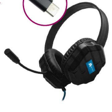 Imagen del producto DIADEMA TIPO C ULTRA BASS