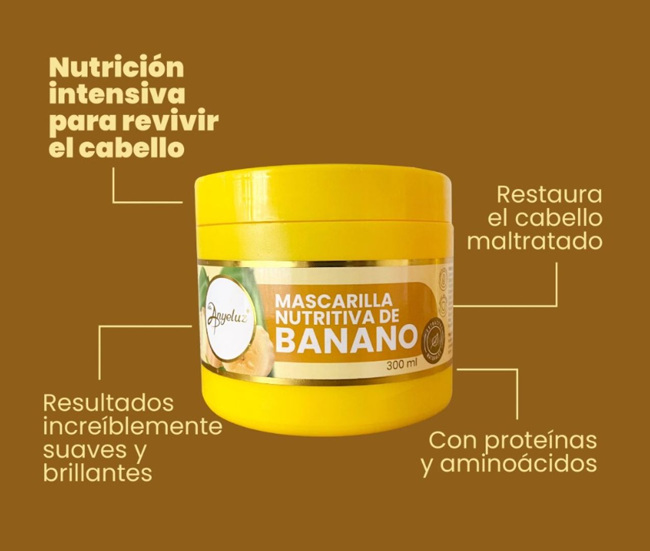 MASCARILLA NUTRITIVA CON BANANO ANYELUZ 