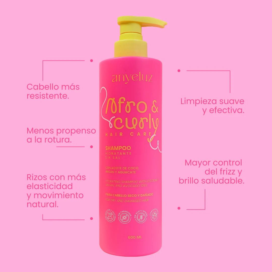 SHAMPOO HIDRATANTE AFRO & CURLY