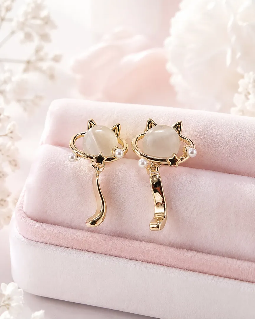 Aretes Gatito Cósmico