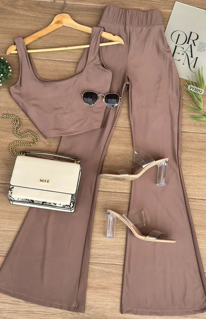 SET BLUSA TIRA Y PANTALON VY3012