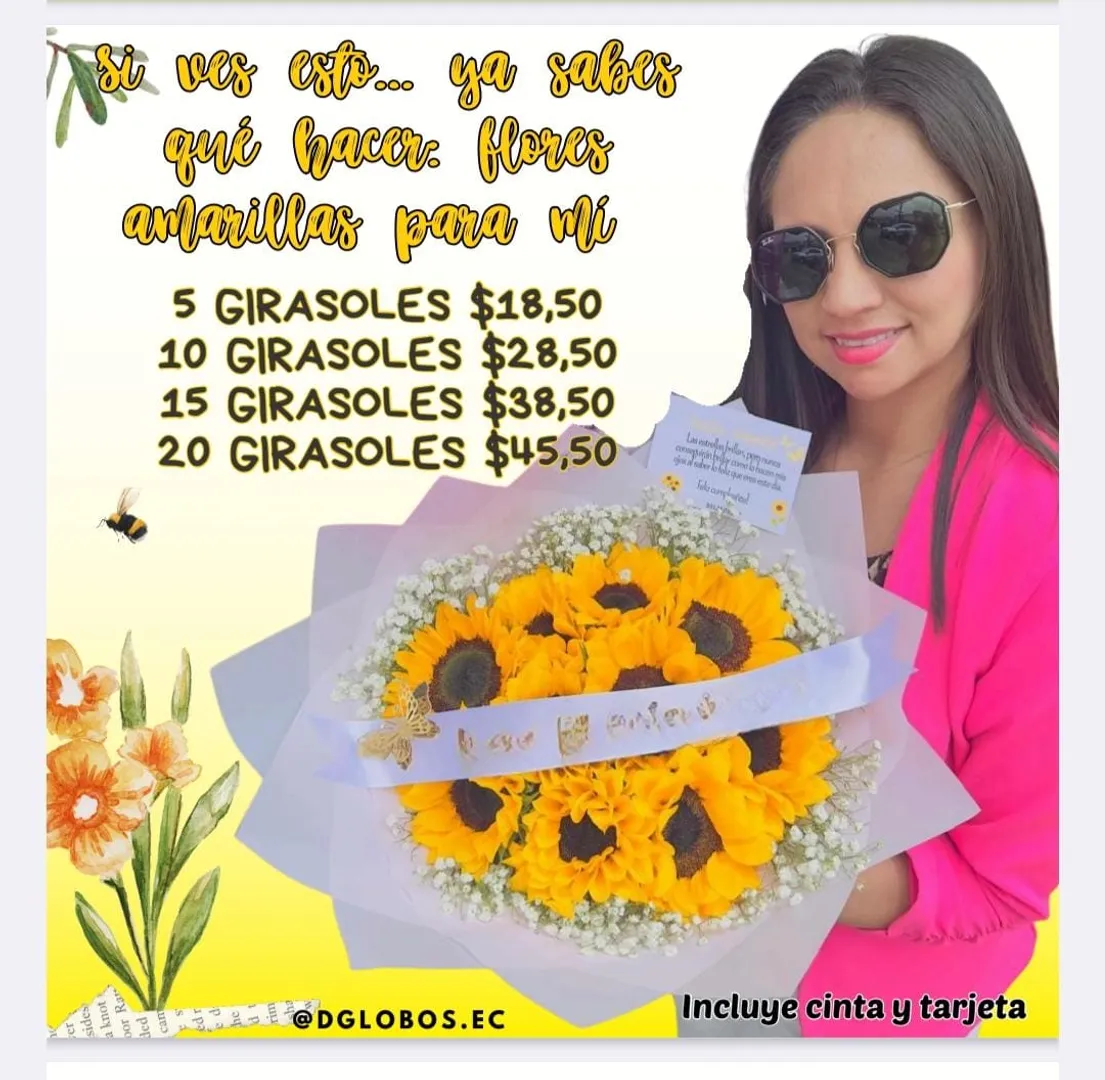 Ramo girasoles