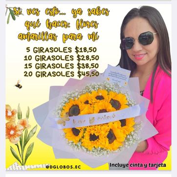 Imagen del producto Ramo girasoles
