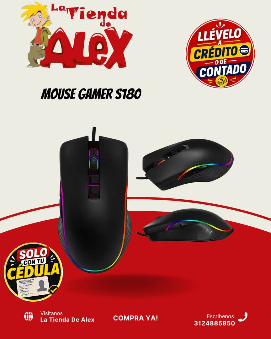 MOUSE GAMER S180