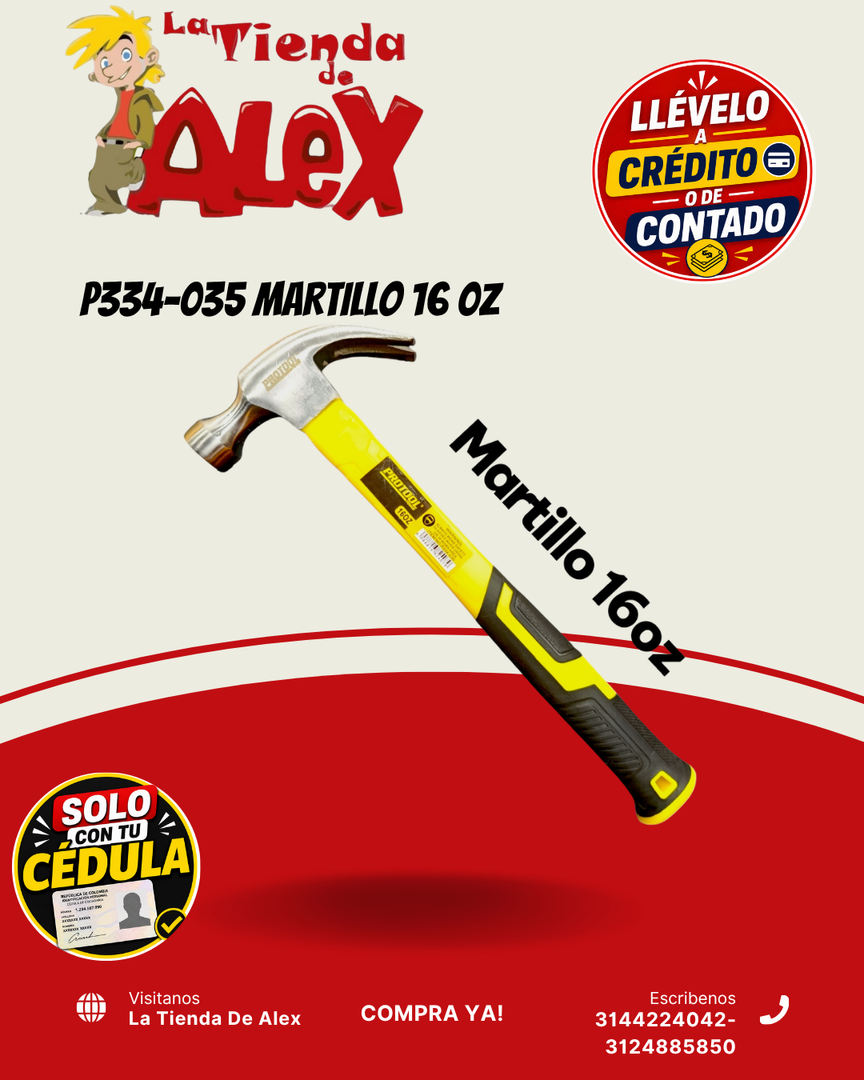 P334-035 MARTILLO 16 0Z